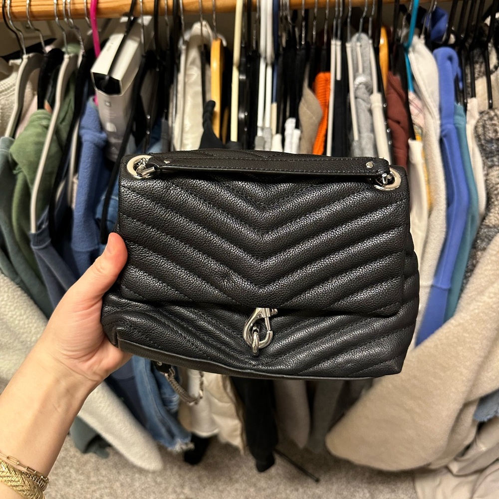 Never worn!! Rebecca Minkoff Black Leather Cross Body